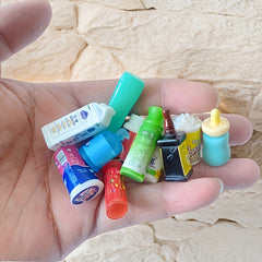 5pcs Mixed Plastic Shampoo Bottles Minihouse Accessories