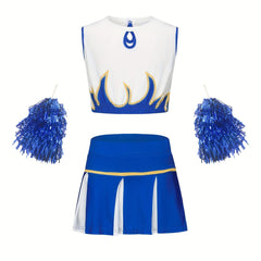 2pcs Girls Cheerleading Set Sports Spirit Week Party