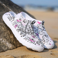 Women's Scroll Pattern Beach Slippers Quick Drying Casual Shoes