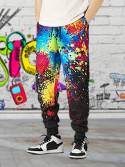 Men s Colorful Drawstring Sweatpants Pocket Casual