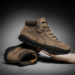 Men's Stitching Boots Casual Non Slip Ankle Boots