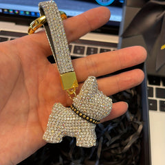 Cute Dog Keychain for Girls, Bag Ornament, Key Accessories