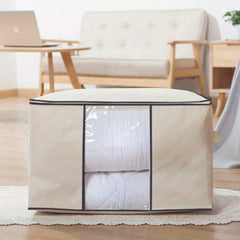 Folding Storage Bag Non Woven Fabric Clothes Blankets Books Toys Organizer