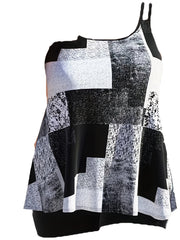 Geometric Print Tankini Top