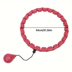 Smart Weighted Fitness Hoop 24 Knots Detachable Exercise Ring for Weight Loss