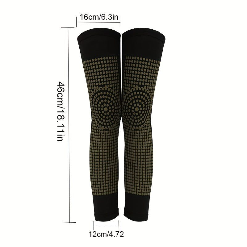 Long Warm Knee Pads Compression Socks Winter Leg Warmer Hiking Running