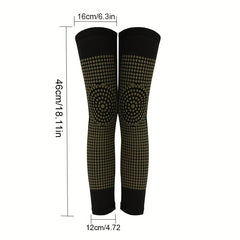 Long Warm Knee Pads Compression Socks Winter Leg Warmer Hiking Running