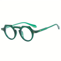 Men's Round Frame Sunglasses Retro All match Decorative PC Sunglasses