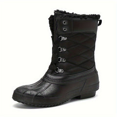 Women's Warm Snow Boots Waterproof Lace Up Walking Boots