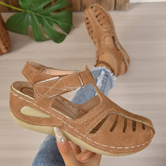 Women's Hollow Out Wedge Sandals Non-Slip Beach Sandals