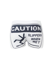 Graphic Print Skinny Shorts for Women