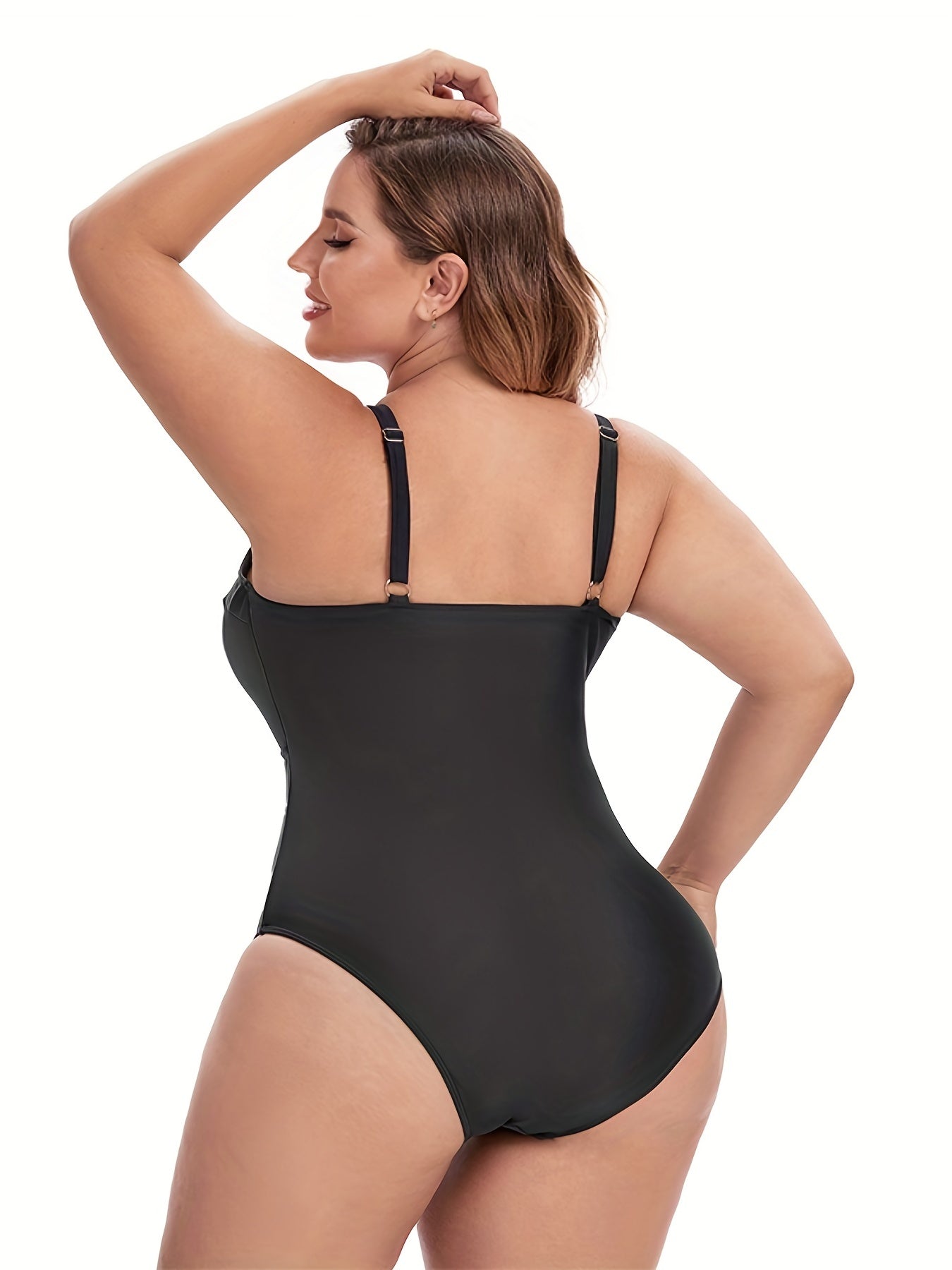Criss Cross Cut Out One Piece Swimsuit