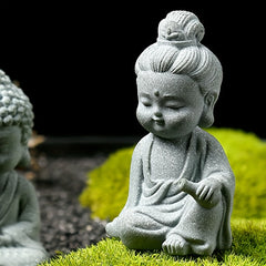 Charming Buddha Statue Zen Decor for Aquariums Gardens Sand Tables