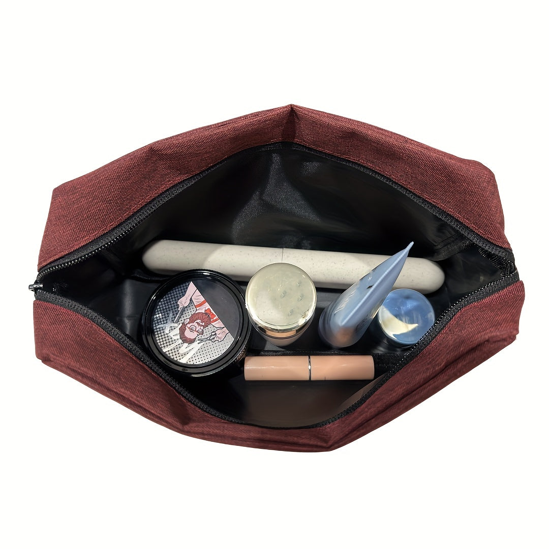 Small Travel Toiletry Bag with Zipper and Handle