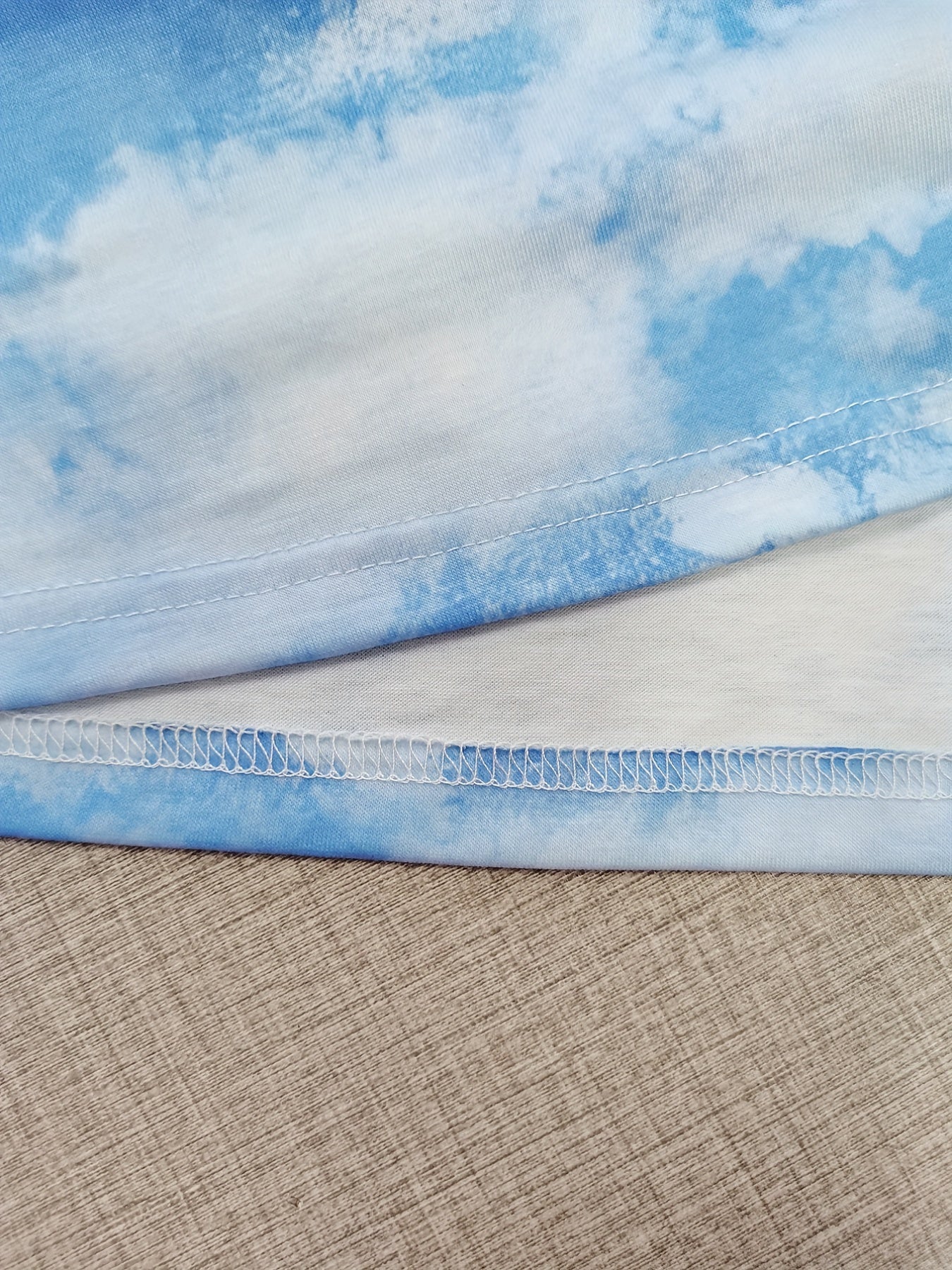 Tie Dye Criss Cross V Neck Tank Top