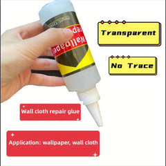 Transparent Wallpaper Glue, High Viscosity, Rapid Adhesion, 1pc