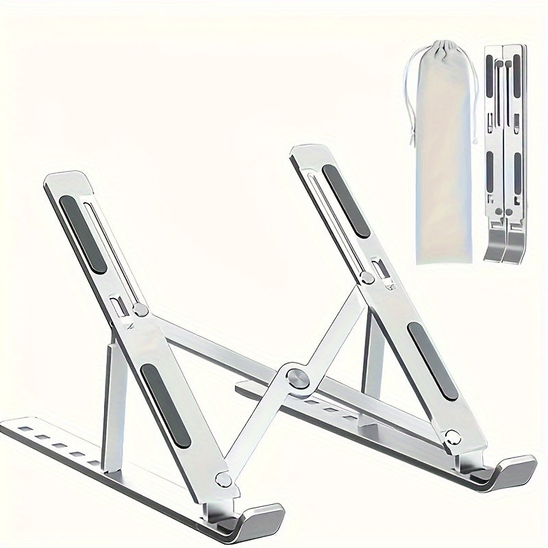 Adjustable Aluminum Laptop Stand Desktop Computer Stand Foldable Portable