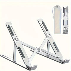 Adjustable Aluminum Laptop Stand Desktop Computer Stand Foldable Portable