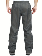 Men's Waterproof Cycling Pants Zipper Pocket Lightweight Windproof Outdoor Pants
