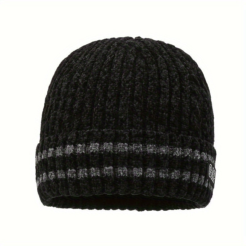 Men's Thickened Winter Knit Hat Warm Beanie Windproof Coldproof