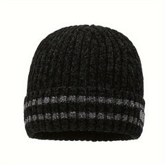 Men's Thickened Winter Knit Hat Warm Beanie Windproof Coldproof