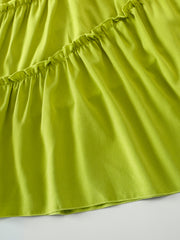 Girls Off Shoulder Ruffle Trim Princess Dress For Party