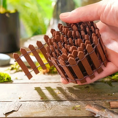 Mini Picket Fence for Dollhouse and Fairy Garden Decor