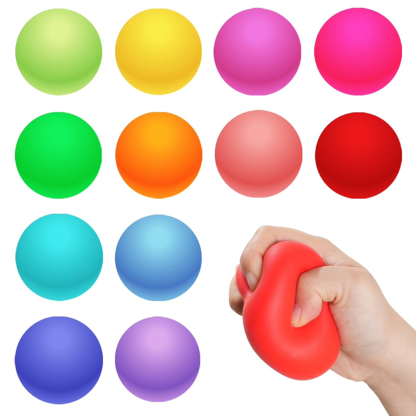 Slow Rising Ball Fidget Toys for Kids Squishy Sensory Balls