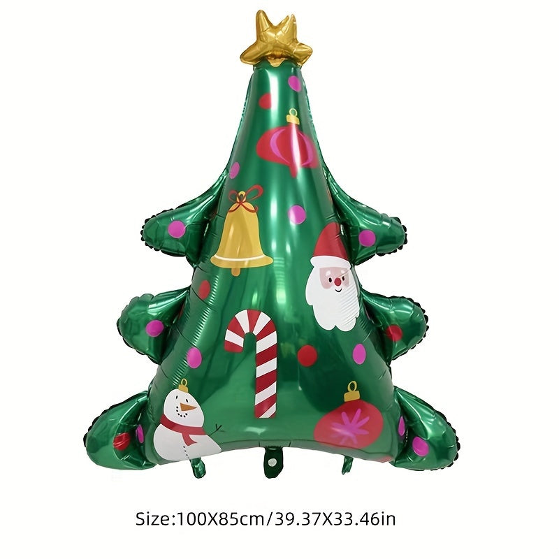 Large Christmas Party Balloons Holiday Decoration Aluminum Film Balloon