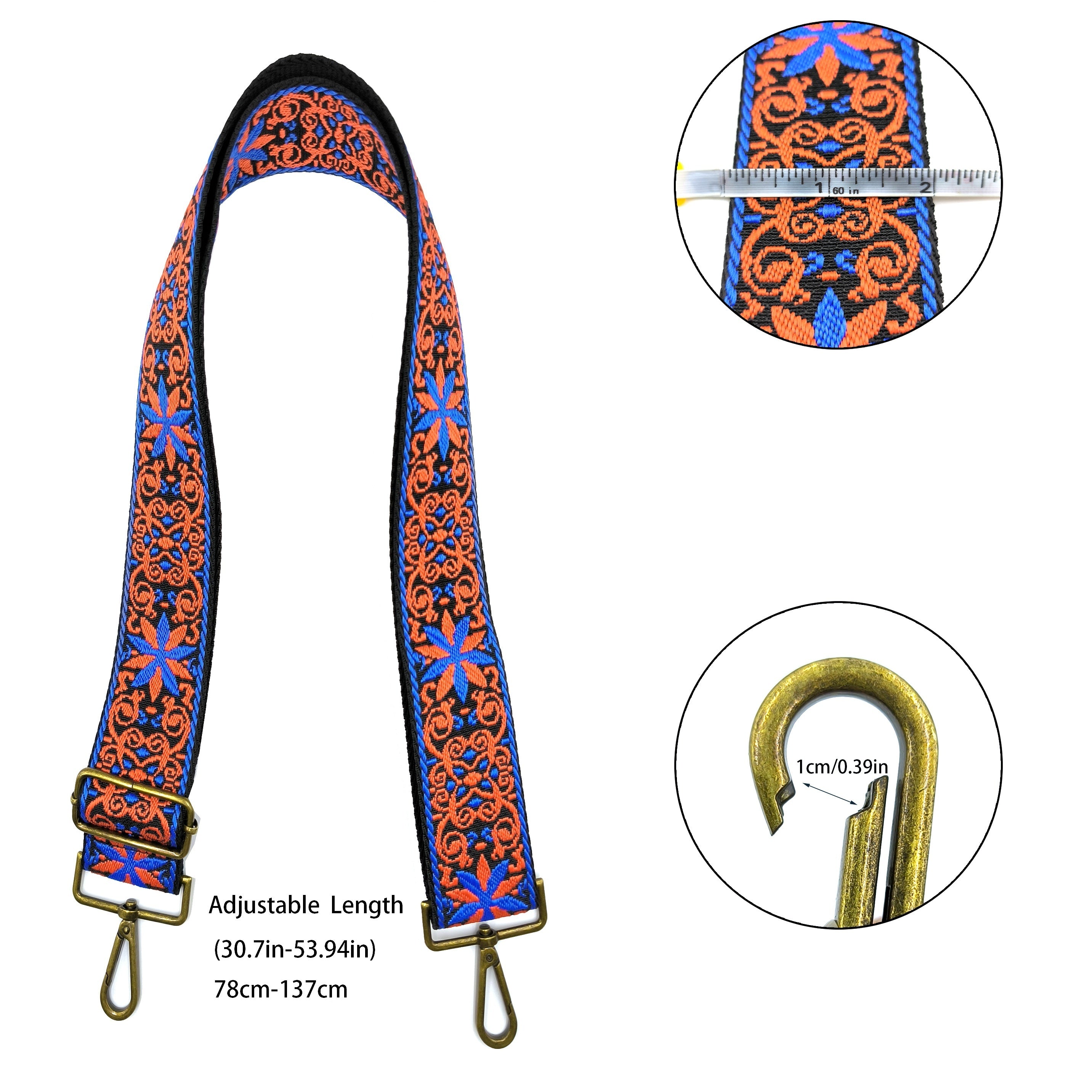 Vintage Ethnic Style Bag Strap Retro Adjustable Bag Accessories Bohemian Bag