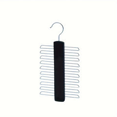 Non-Slip Wooden Ties Hanger Belts Rack Organizer