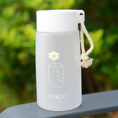 500ml Daisy Plastic Water Bottle 18.59OZ