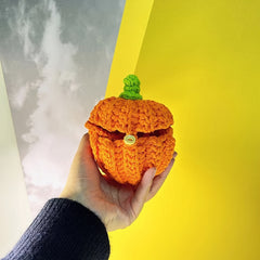 Kids Pumpkin Crochet Bag Small Coin Purse For Halloween