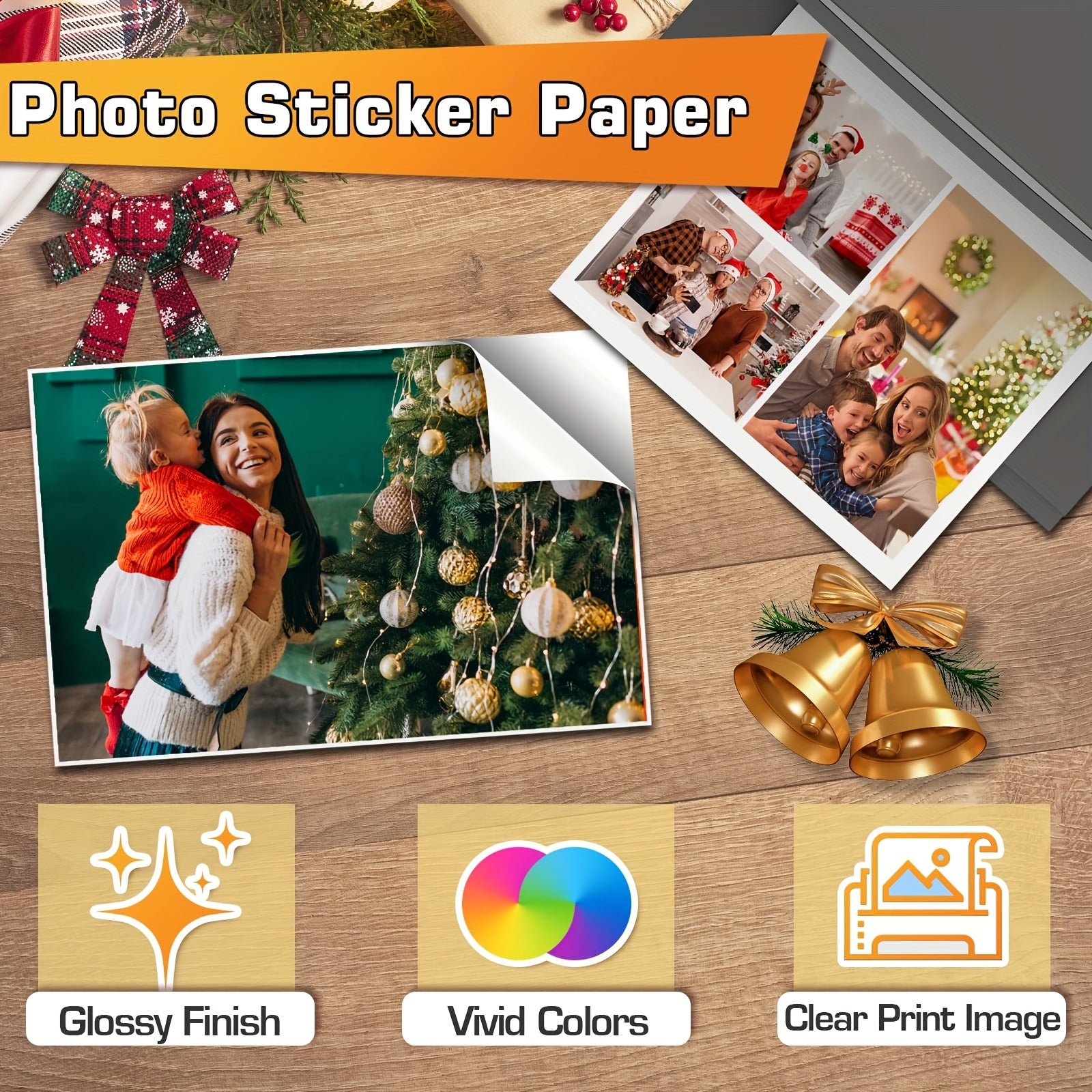 Koala Glossy Sticker Paper 8.5x11 Inch 50 Sheets