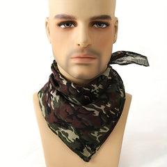 Men's Camouflage Square Scarf for Outdoor and Sport
