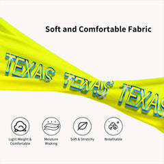 Texas Graffiti Neon Yellow Unisex Sports Headband