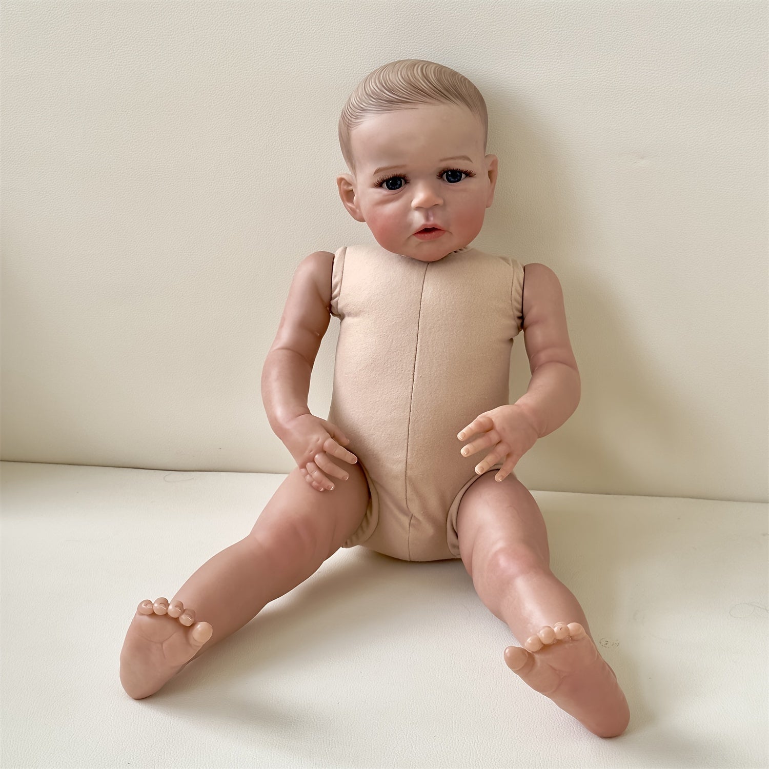 24 Inch Hand Painted Reborn Doll With Cloth Body