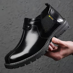 Men's PU Leather Casual Shoes Slip On Outdoor Walking