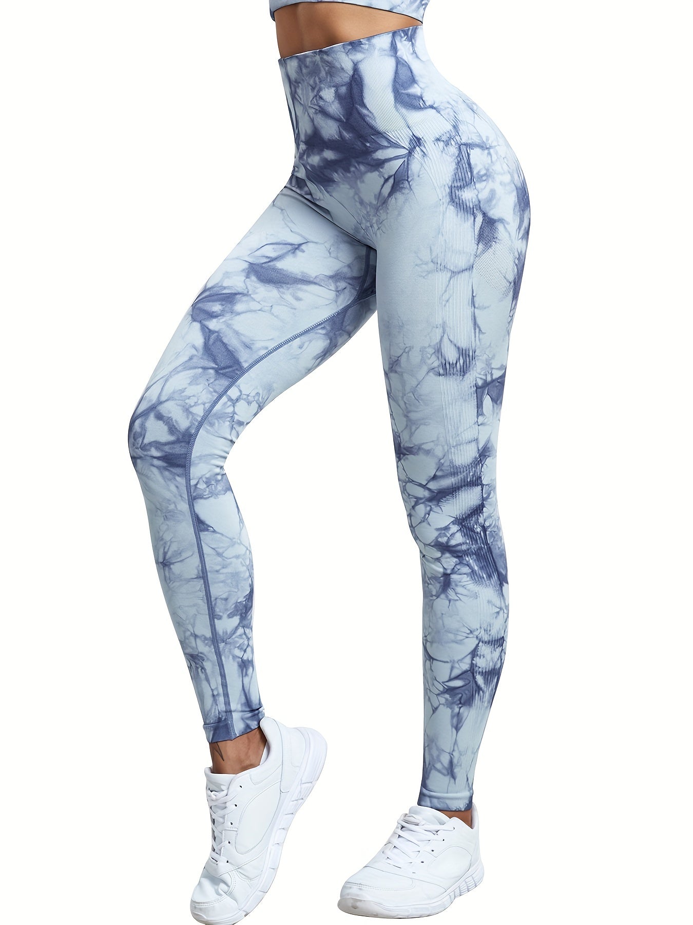3pcs Tie Dye High Waist Yoga Pants Quick Dry Butt Lifting Leggings