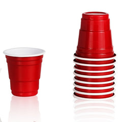Red Disposable Jelly Shot Glasses 2oz - Pack of 50-100