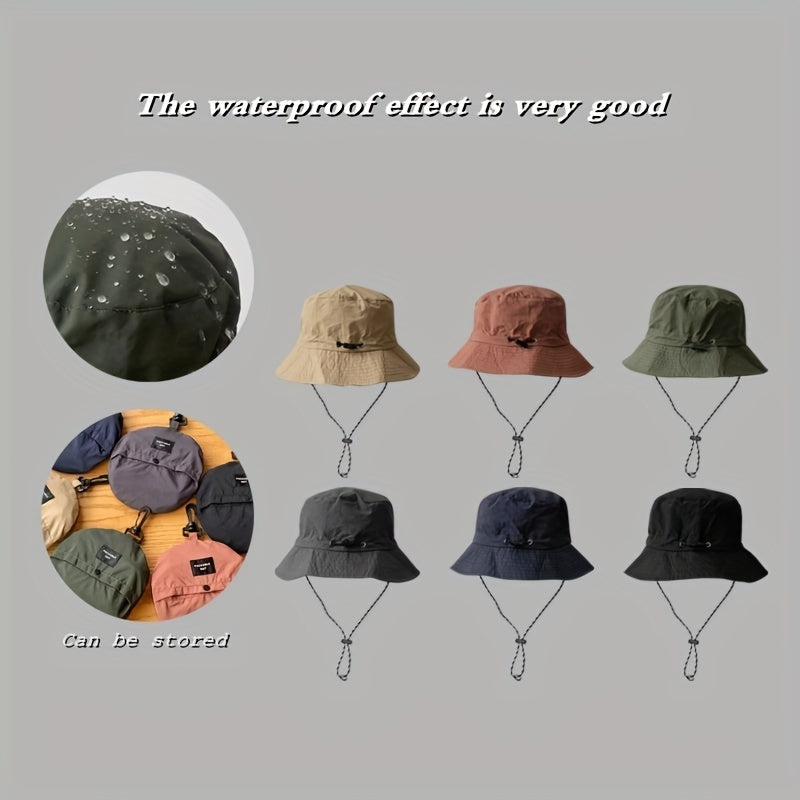 Unisex Quick Drying Sunshade Bucket Hat for Outdoor Mountaineering