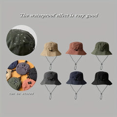 Unisex Quick Drying Sunshade Bucket Hat for Outdoor Mountaineering