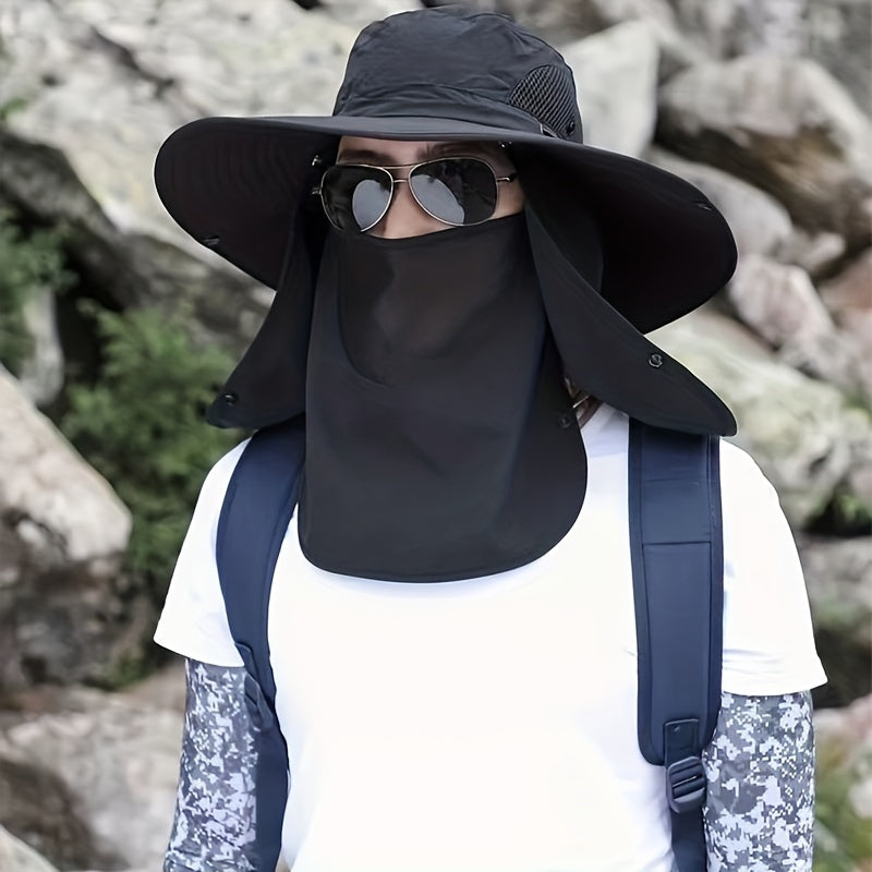 UV Sun Protection Fishing Cap with Removable Flap