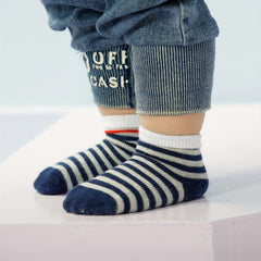 5 Pairs Boys Anti-Skid Cotton Crew Socks 1-7 Years
