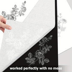 30pcs Carbon Transfer Paper For Wood Burning Craft Paper A4 Size