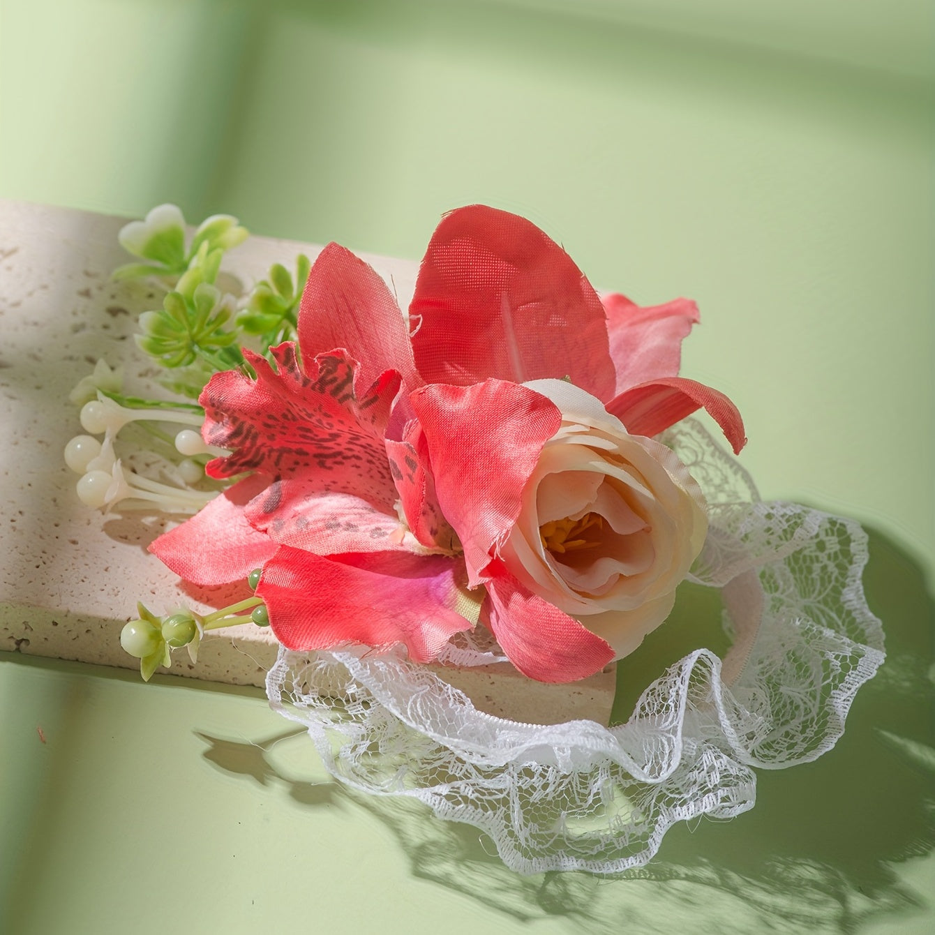 Pastoral Style Flower Wristband Lace Strap Women's Decoration