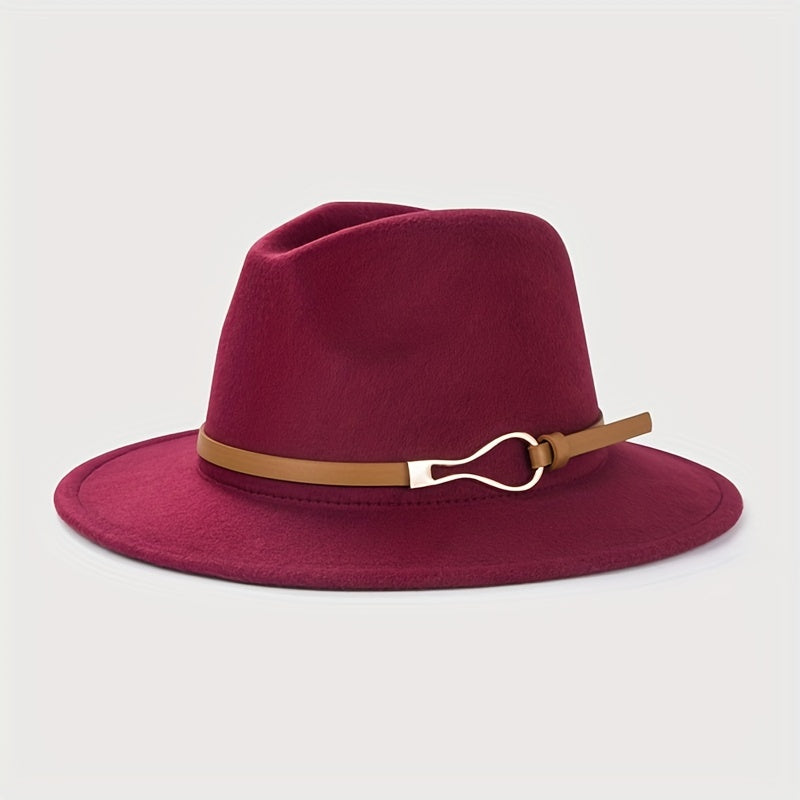 Vintage Wide Brim Felt Hat Unisex Sun Hats