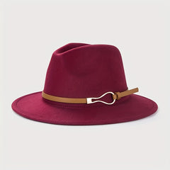 Vintage Wide Brim Felt Hat Unisex Sun Hats
