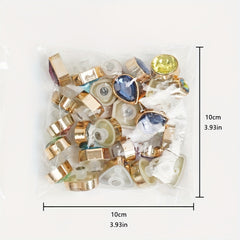 26 PCS Shoe Charms Buckles Colorful Crystal Diamond Rhinestones Decoration
