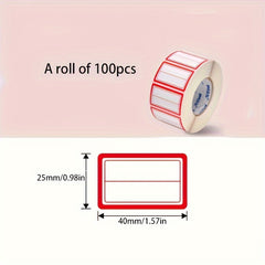 PVC Label Roll for Office and Household Labeling, 100-1000 pcs